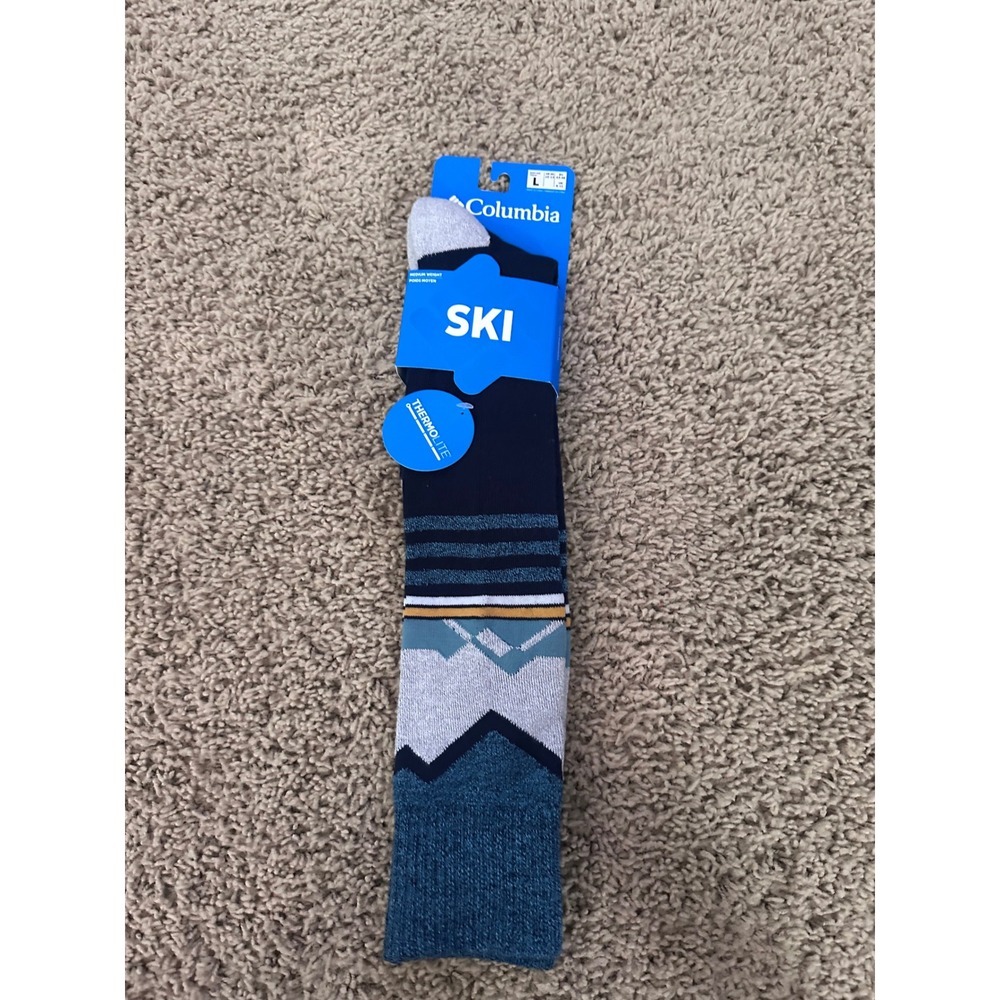 New Columbia Ski Socks Over The Calf Thermolite‎ Insulated Mens Large $28
